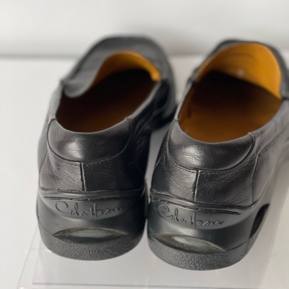 Cole Haan Men\'s Black Leather Nike Air Loafer Slip On Dress Shoes, Sz 10.5M